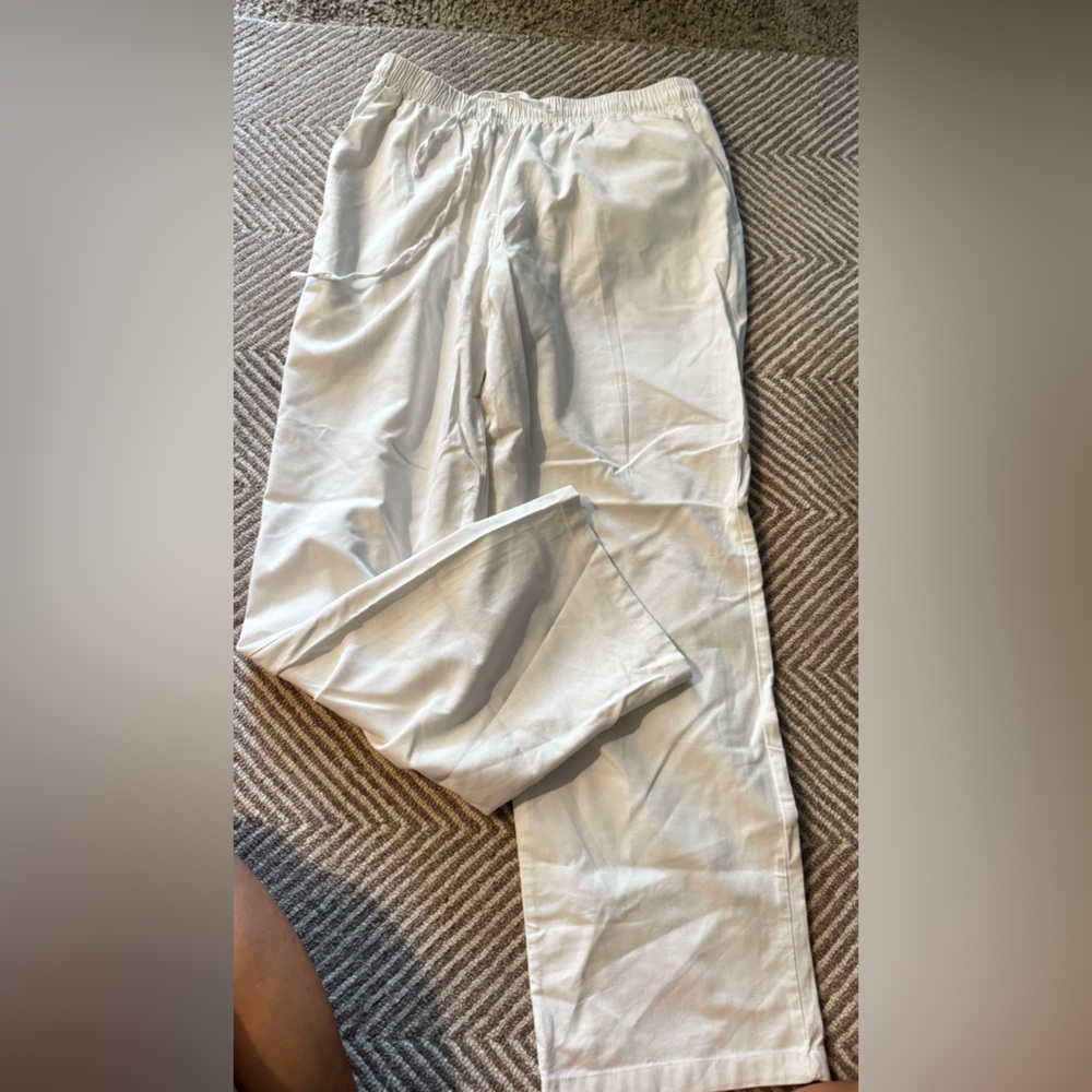 Men's White Casual Pants - Picture 4 of 7